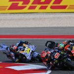 Pelumba Aprilia, Marco Bezzecchi juaga GP Portugal 2025