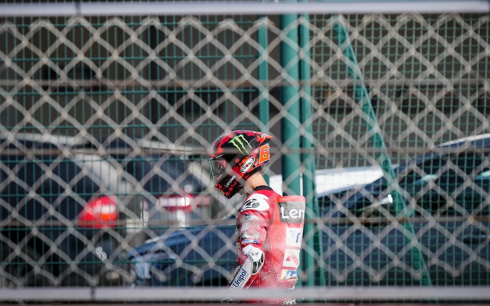 Pelumba Aprilia, Marco Bezzecchi juaga GP Portugal 2025