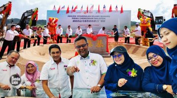 Majlis Pecah Tanah Projek Pembinaan Kilang Baharu Prinx Chengsan di Kedah Rubber City (KRC)