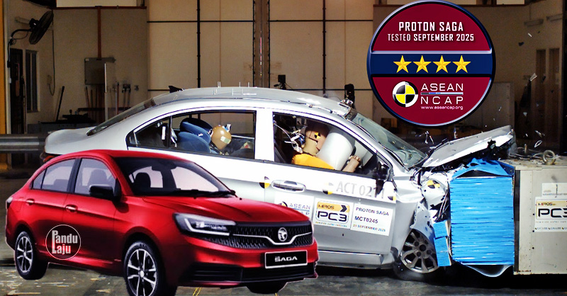 Proton Saga 2026 dat rating 4-bintang Asean NCAP