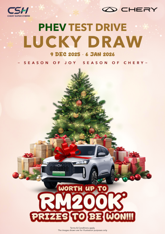 Pandu uji dan menang cabutan bertuah Chery PHEV