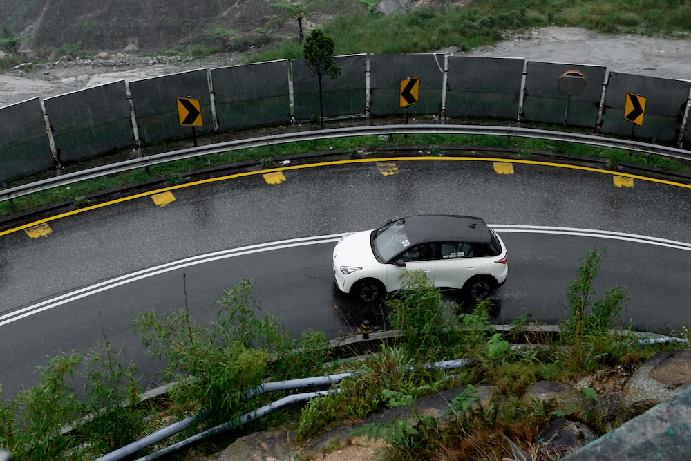 Cabaran pandu uji media Proton e.MAS 5 dari COE ke Genting HIghlands