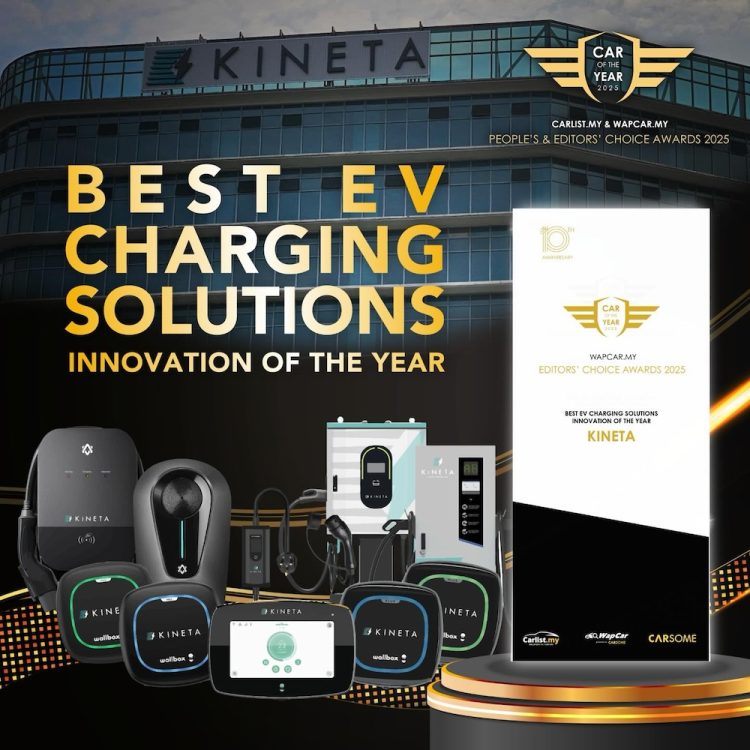 KINETA menang 'Penyelesaian Pengecasan EV Terbaik' di Carlist.my COTY 2025