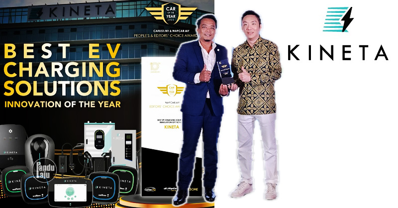 KINETA menang 'Penyelesaian Pengecasan EV Terbaik' di Carlist.my COTY 2025