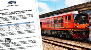 KTMB batal perjalanan tren MySawasdee pasca banjit Hat Yai