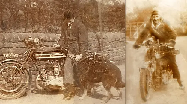 Motosikal Riley 1904 hilang dicuri di England