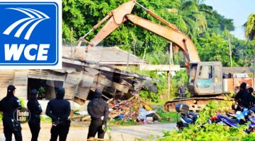 Operasi roboh kediaman Kampung Jawan berjalan lancar