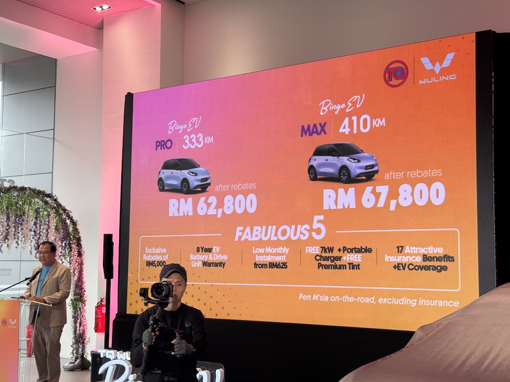 Pelancaran TQ Wuling Bingo EV di Glenmarie, Shah Alam