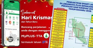 PLUS sesak sepanjang cuti Tahun Baharu 2026 dan Krisman 2025
