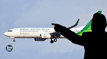 Pesawat Spring Airlines dari Tokyo ke Shanghai, terpaksa patah balik sebab lelaki mengamuk