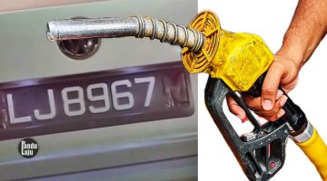 Pemandu Singapura tutup nombor lat untuk isi RON95