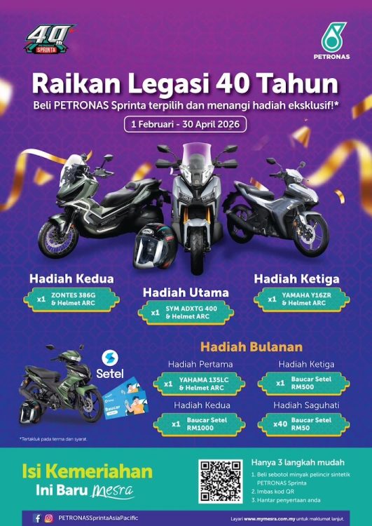 Peraduan Petronas Sprinta 'Raikan Legasi 40 tahun'