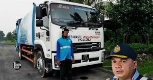 Warga asing bawa lori sampah
