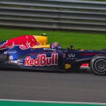 Jentera F1 Red Bull RB7 terbakar ketika demo