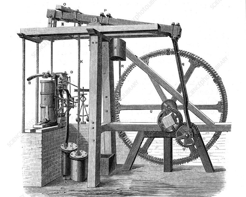 Prototaii enjin stim ciptaan James Watt 'Old Bess' (1778)