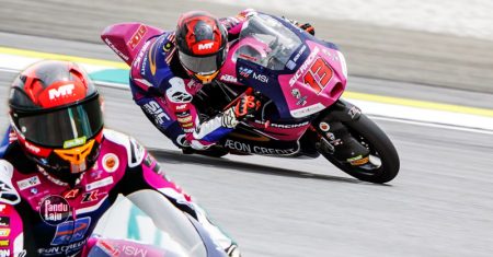 #MotoGP2026: Hakim Danish Selamatkan Jentera di Latihan Bebas GP Thailand Hakim Danish wakili pasukan AEON Credit MT Helmets MSi