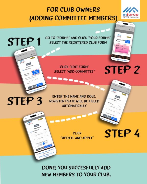 Tambah ahli Mforce Experience Club (MEC)
