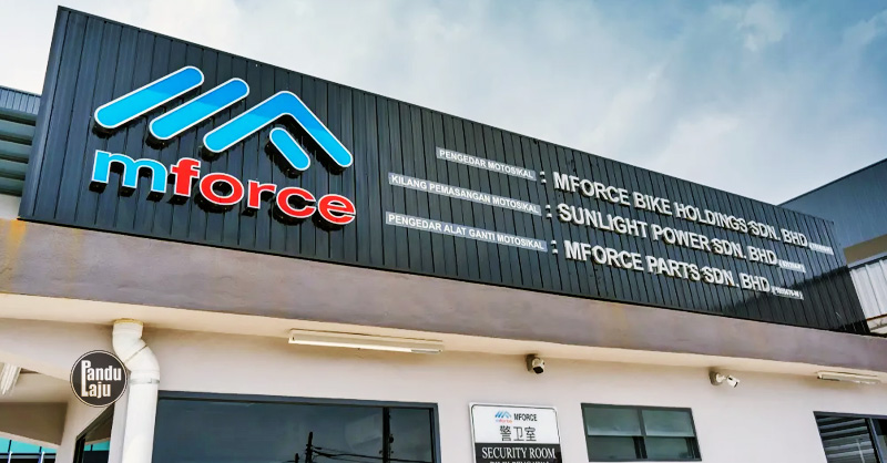 Kilang Mforce Bike di Pulau Pinang