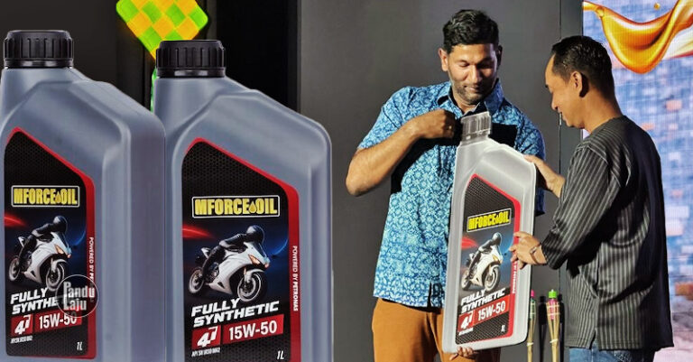 Mforce Lancar Semula Minyak Pelincir Motosikal Sintetik Penuh! Mforce lancar semula minyak pelincir Mforce Oil