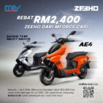 Mforce.Cas tawar rebat RM2,400 untuk motosikal elektrik