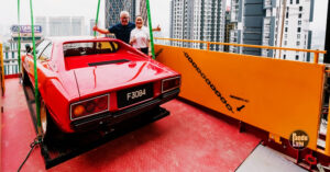 Rembawang cipta rekod Malaysia Ferrari Dino 308 GT4 atas tingkat 29