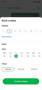 Grab AI Assistant - DineOut | GrabX 2026