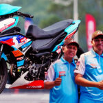 Tiga pasukan cub prix guna Voge FR150