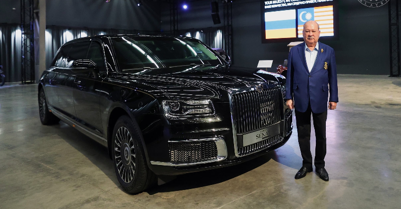 YDPA Sultan Iskandar dapat hadiah Aurus Senat dari Rusia