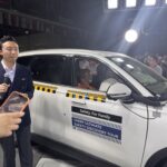 Demonstrasi ujisn perlanggaran Chery Tiggo 9 dan Chery Tiggo 7 Pro di Wuhu, China.