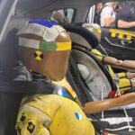Demonstrasi ujisn perlanggaran Chery Tiggo 9 dan Chery Tiggo 7 Pro di Wuhu, China.