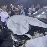 Demonstrasi ujisn perlanggaran Chery Tiggo 9 dan Chery Tiggo 7 Pro di Wuhu, China.