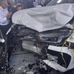Demonstrasi ujisn perlanggaran Chery Tiggo 9 dan Chery Tiggo 7 Pro di Wuhu, China.