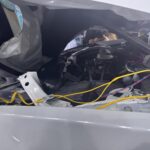 Demonstrasi ujian perlanggaran Chery Tiggo 9 dan Chery Tiggo 7 Pro di Wuhu, China.
