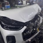 Demonstrasi ujian perlanggaran Chery Tiggo 9 dan Chery Tiggo 7 Pro di Wuhu, China.
