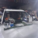 Demonstrasi ujian perlanggaran Chery Tiggo 9 dan Chery Tiggo 7 Pro di Wuhu, China.