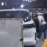 Demonstrasi ujian perlanggaran Chery Tiggo 9 dan Chery Tiggo 7 Pro di Wuhu, China.