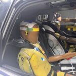 Demonstrasi ujian perlanggaran Chery Tiggo 9 dan Chery Tiggo 7 Pro di Wuhu, China.