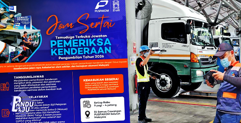 Puspakom sasar 100 pemeriksa kenderaan baharu 2026