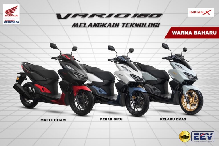 Honda Vario 160 Ada Warna Baru – Enjin Kekal, Harga Tidak Berubah