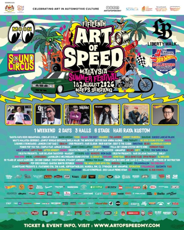 Poster Art of Speed (AOS) Malaysia 2026