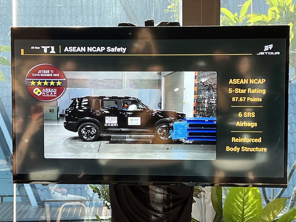 Jetour T1 Asean NCAP 5-star