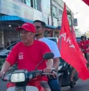 Petugas PH tak pakai helmet di PRN Johor